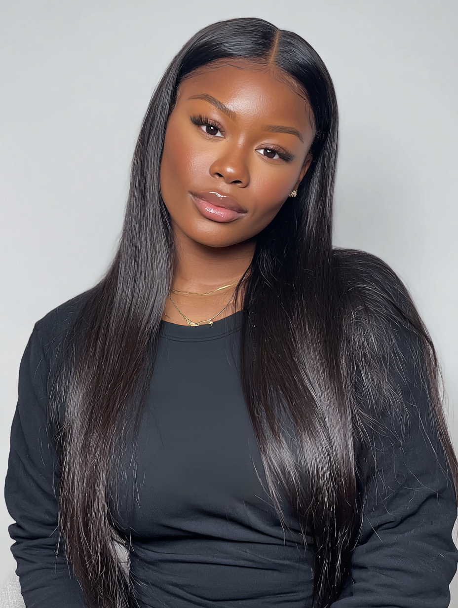13x6 transparent lace virgin hair wig