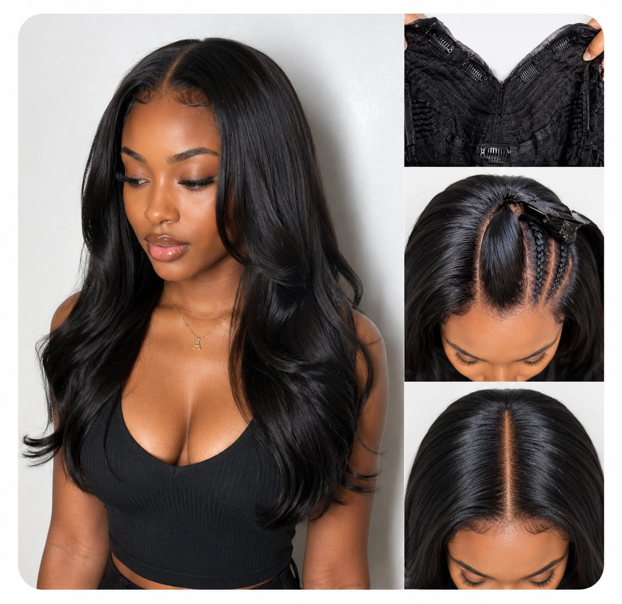 V part wig wigs Ldn virgin hair