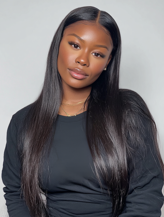 13x6 transparent lace virgin hair wig 