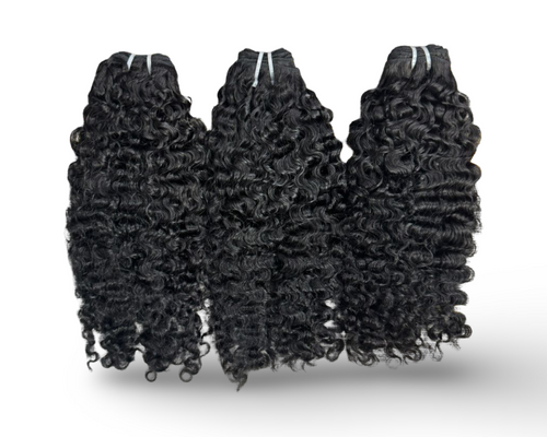 Burmese Curls Raw 100% Human Hair Weft Bundle Deals