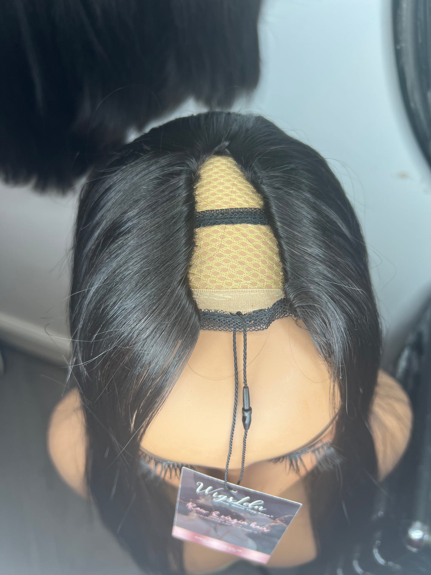 Virgin Hair U Part V Part Custom Wigs Natural 1b Colour