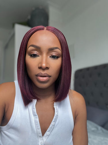 Vietnamese Raw Super Double Drawn Hair Bob Wig 2X6 HD lace