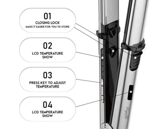 Titanium hair straightener