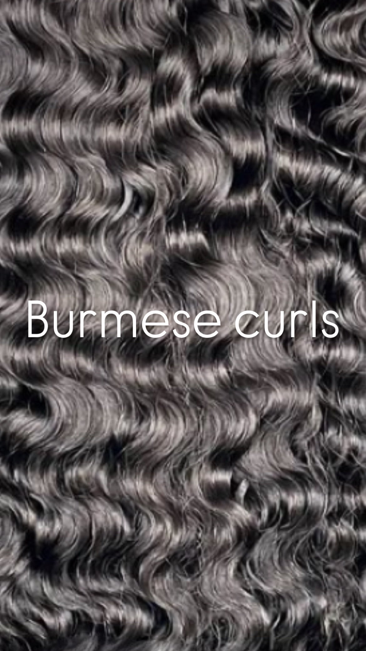 Burmese Curls Raw 100% Human Hair Weft Bundle