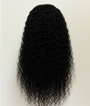Load image into Gallery viewer, Deep curl Virgin Hair Natural 1b Colour Hd Lace Frontal Wig 13x6