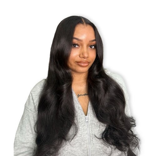 Bodywave Virgin Hair Natural 1b Colour Hd Lace Frontal Wig 13x6