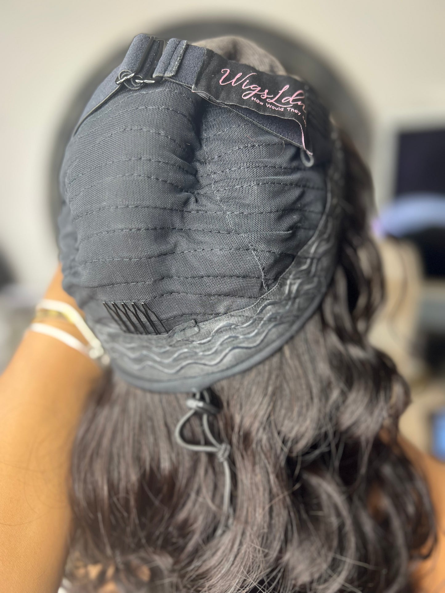 Loose Wave Virgin Hair Custom Glueless 6x6 HD Lace Closure Wig Natural 1b Colour