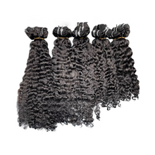 Load image into Gallery viewer, Burmese curls double drawn raw hair bundles