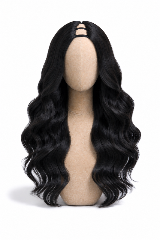 Body wave v part wig virgin hair 