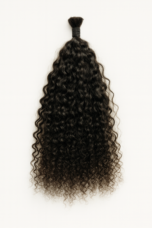 Bulk hair French curly hair texture 