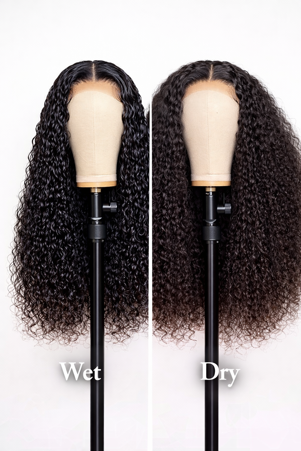 Deep curl wig wet and dry 