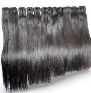 Raw Vietnamese double drawn hair weft bundle deals 