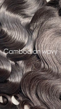 Load image into Gallery viewer, Cambodian wavy double drawn raw hair bundles