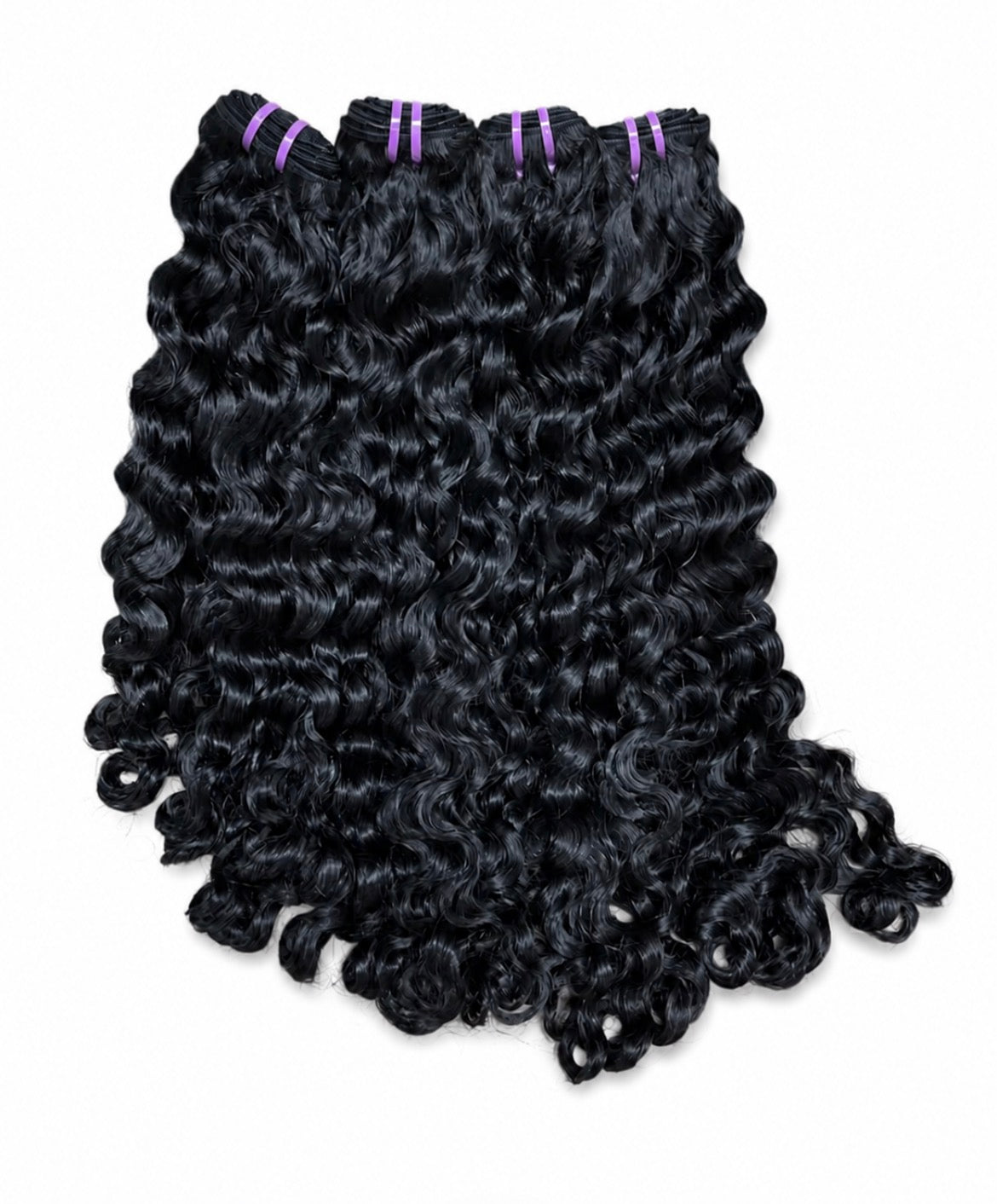 Raw Burmese super double drawn weft bundles