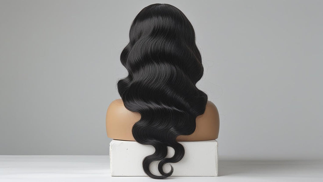 Virgin Hair U Part V Part Custom Wigs Natural 1b Colour