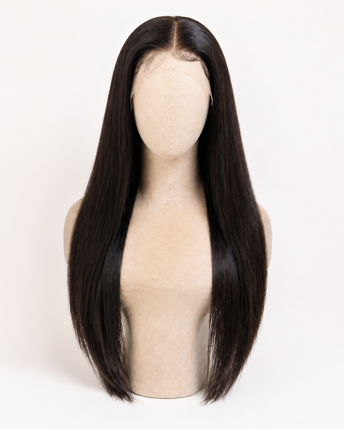 Straight Virgin Hair Natural 1b Colour Hd Lace Frontal Wig 13x6