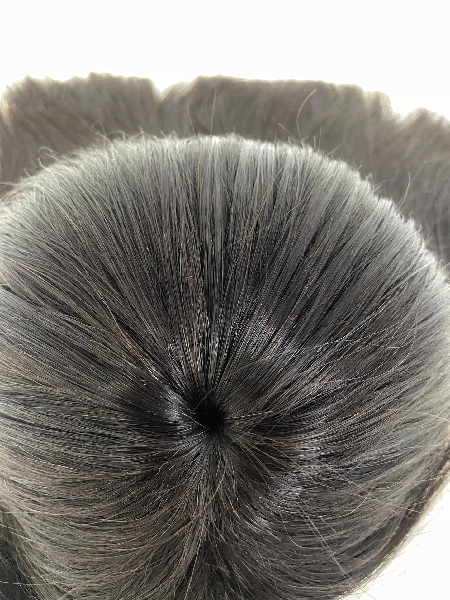 Full Fringe Bang Raw Human Hair Wig 10”-30” Glueless Wig Natural 1b Colour