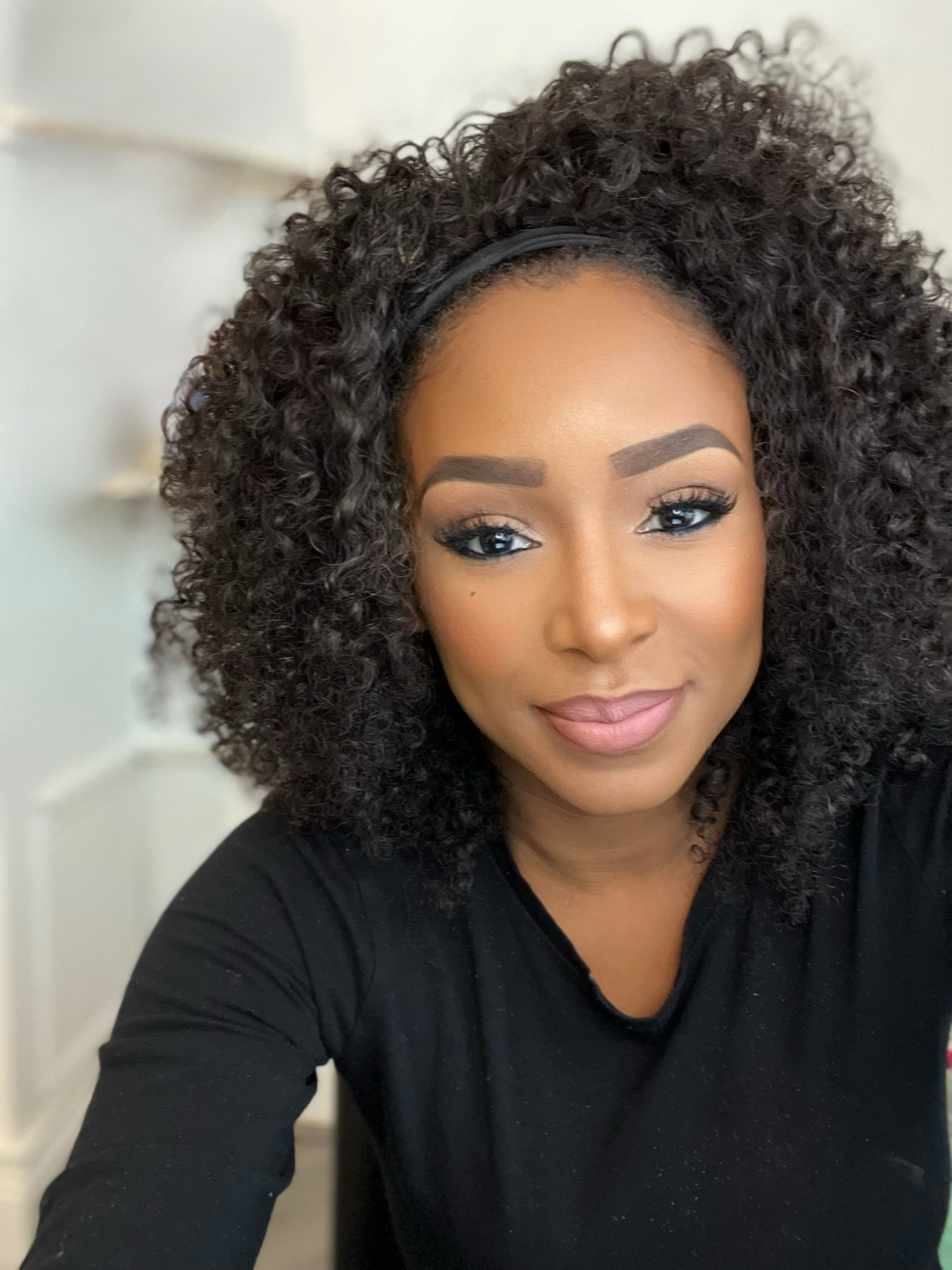 Deep wave headband wig virgin human hair wigs 