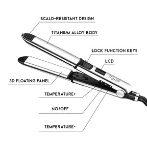 Titanium hair straightener