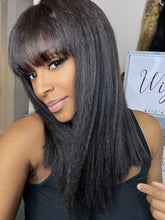 Load image into Gallery viewer, 4x4 lace closure yaki fringe wig