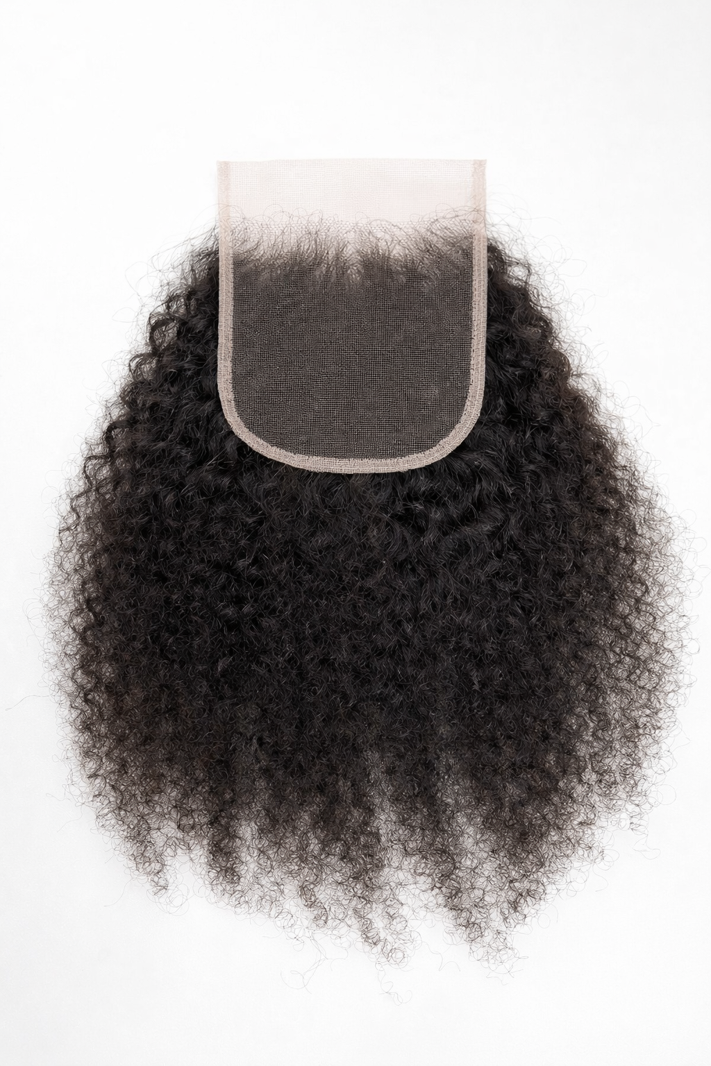 Kinky curl lace closure 5x5 hd lace 