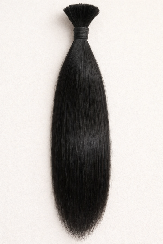  Bulk hair for braiding and tip extensions 