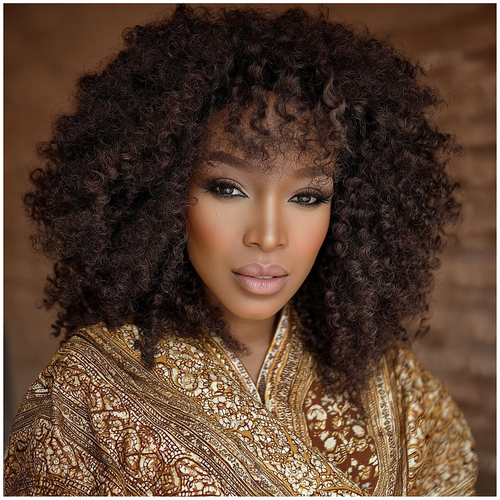 Nubian Crown Afro Texture No Lace Wig Pixie Curly